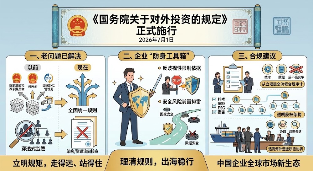 制度化保障落地:中国首部《对外投资规定》来了,企业出海终于有了专门的行政法规撑腰
